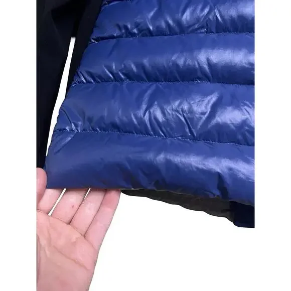 Prada Linea Rossa Down Nylon Puffer Jacket Blue Prada Sport - Picture 5 of 9